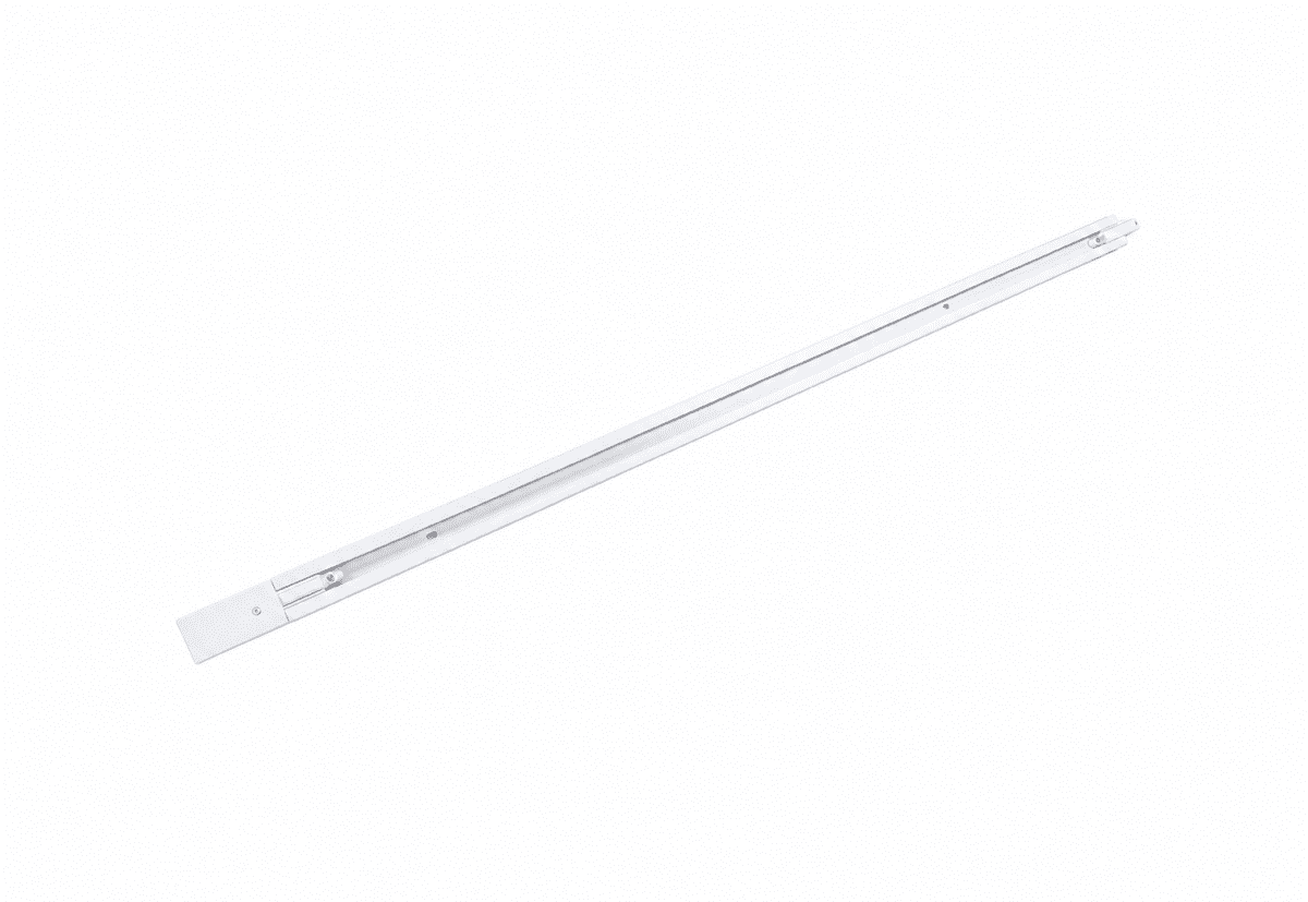 Zoom bilde av Forma Skinne 1m Hvit Fra Nordic Lighting - Denne skinnen inkluderer 1 kontakt, 1 rett skj&oslash;t for tilkobling av flere skinner og 1 endestykke.