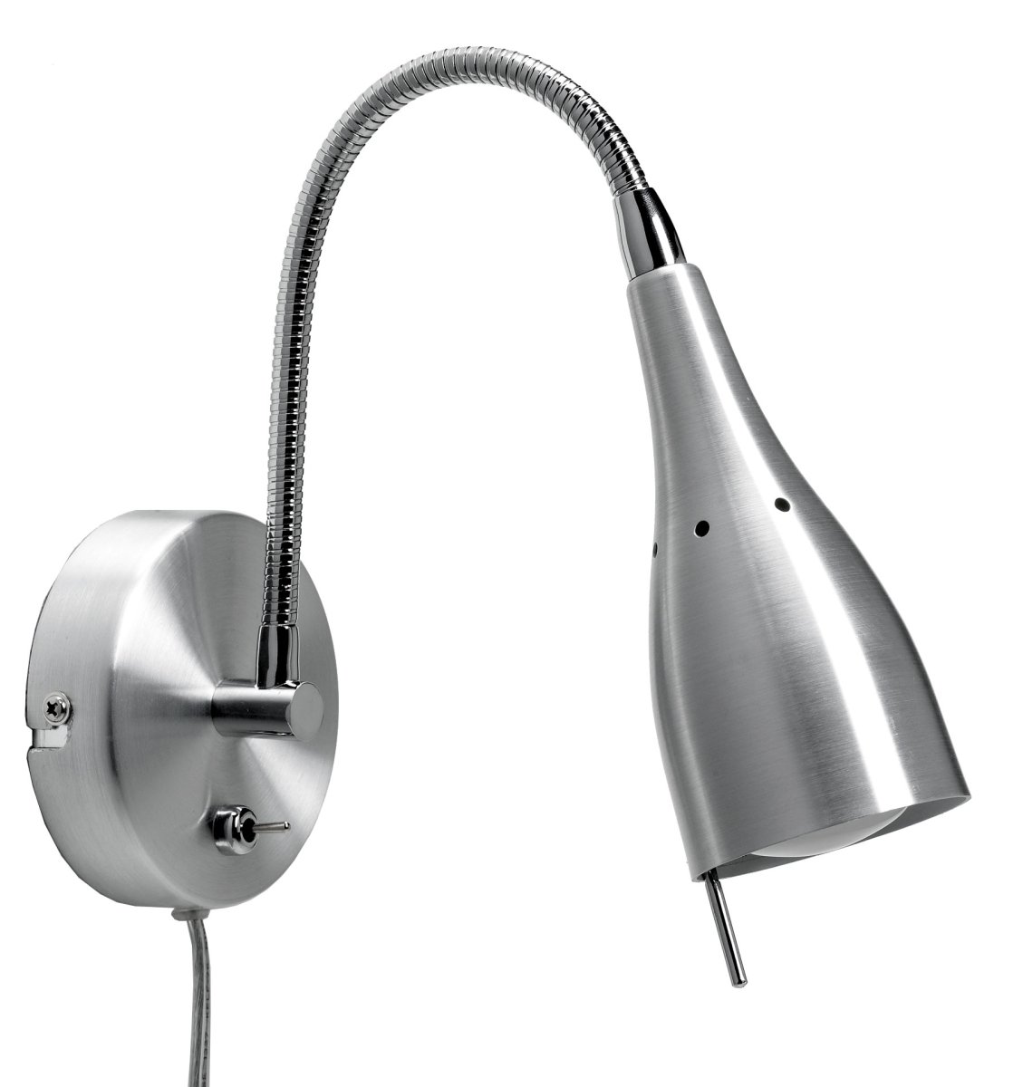 Tanum Aluminium leselampe Fra Armaturhantverk - Den elegante og minimalistiske designen gj&oslash;r at den passer perfekt p&aring; soverommet, stuen eller kontoret.