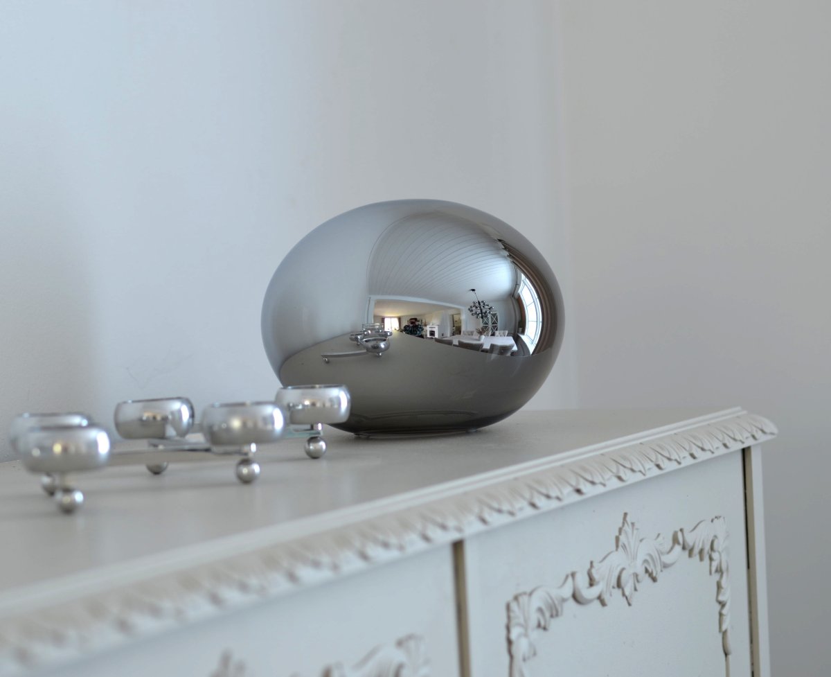 Globus 18cm Røykfarget bordlampe Fra Aneta Lighting - 