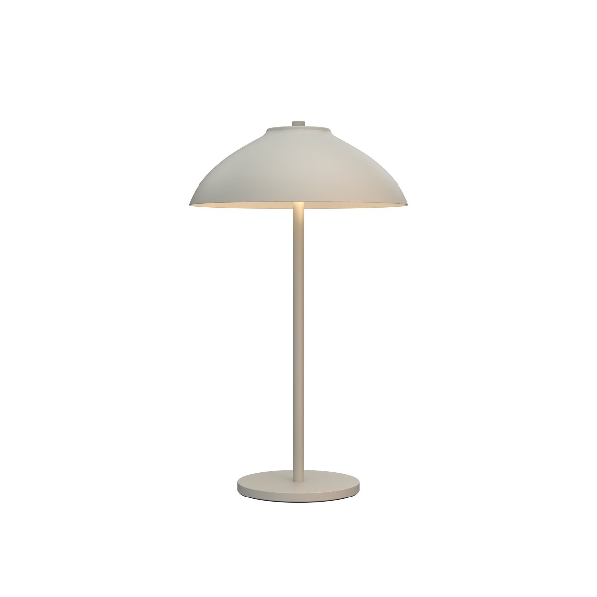 Vali 40cm Sand bordlampe Fra Belid - Den brede skjermen retter lyset nedover og skaper en klar lyssone som gir rommet b&aring;de struktur og atmosf&aelig;re.