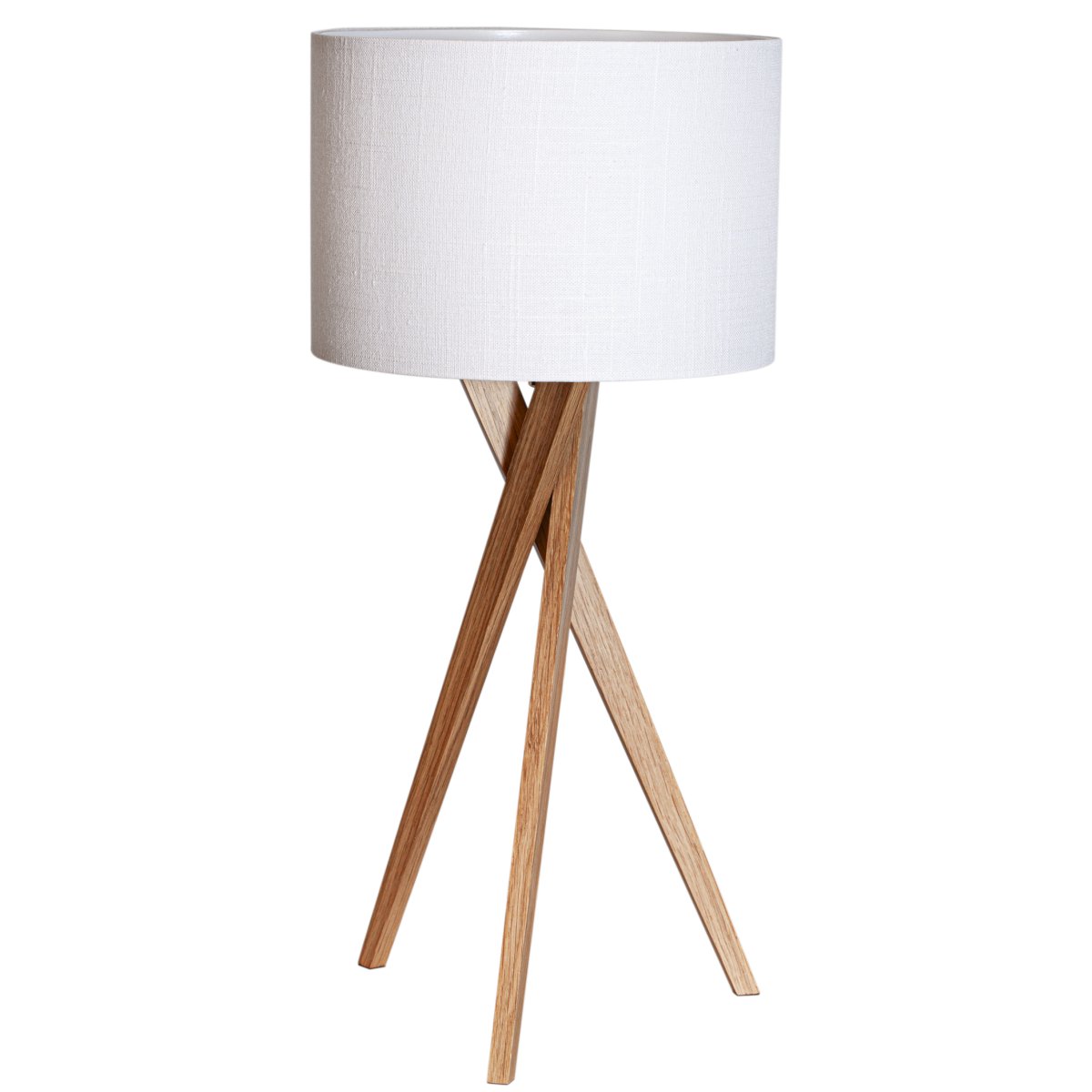 Zoom bilde av Vega 55cm Eik bordlampe Fra By Rydéns - Vega er en moderne bordlampe laget av eik og tekstil.
