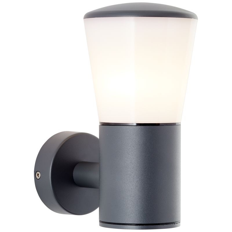 Cliffi Antrasitt utendørslampe Fra Brilliant - Cliffi er en allsidig vegglampe som kan brukes både dekorativt på fasaden og til å skape trygg belysning langs gangveier og innkjørsler.