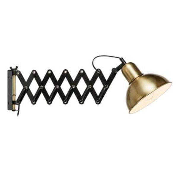 Riggs Vegglampe 50cm Antikk / Svart